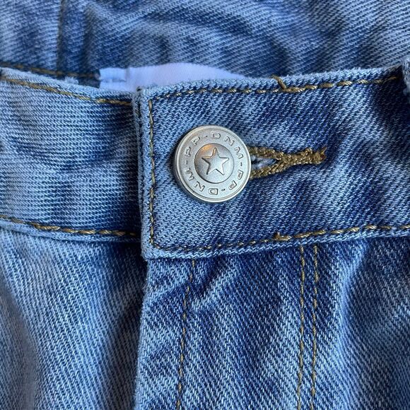 Princess Polly Arlington High Rise Straight Leg Denim Jeans Blue Women's Size 4P - Picture 6 of 9